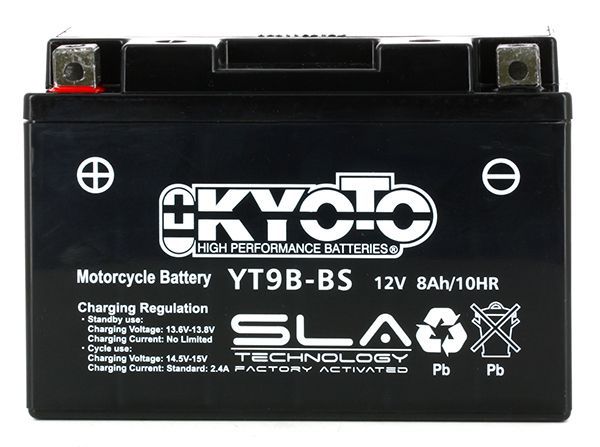 Kyoto SLA YT9B-4, YT9B-BS, M6013, 12-9B-4 12V 8Ah