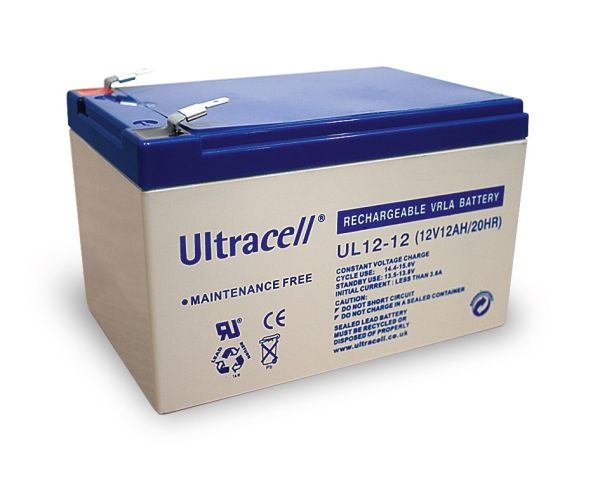 Ultracell UL12-12 12V 12Ah Bleiakku 4.8mm Faston