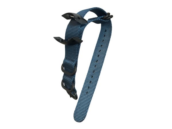 Nylon-Armband passend für Suunto D4, D4i Smartwatch, Tauchcomputer blau