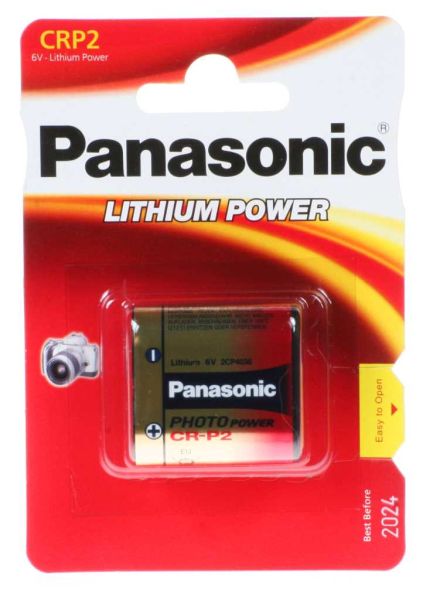 Panasonic CRP2, CR-P2 Photo Power 6V Lithium Batterie