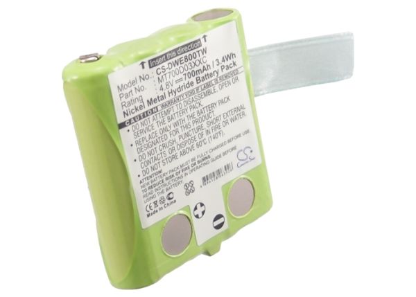 Akku ersetzt DeTeWe MT700D03XXC sowie Simvalley PX-1754-919, PX-175-675 700mAh