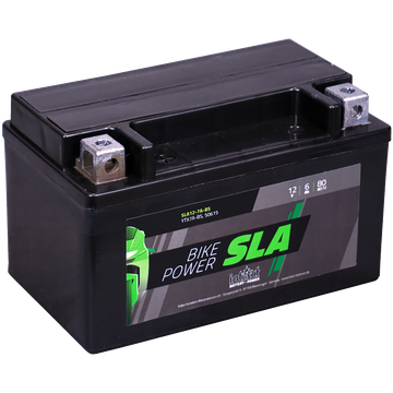 Intact SLA12-7A-BS Motorradbatterie 12V 6Ah ersetzt YTX7A-4, CTX7A-BS, DIN 50615