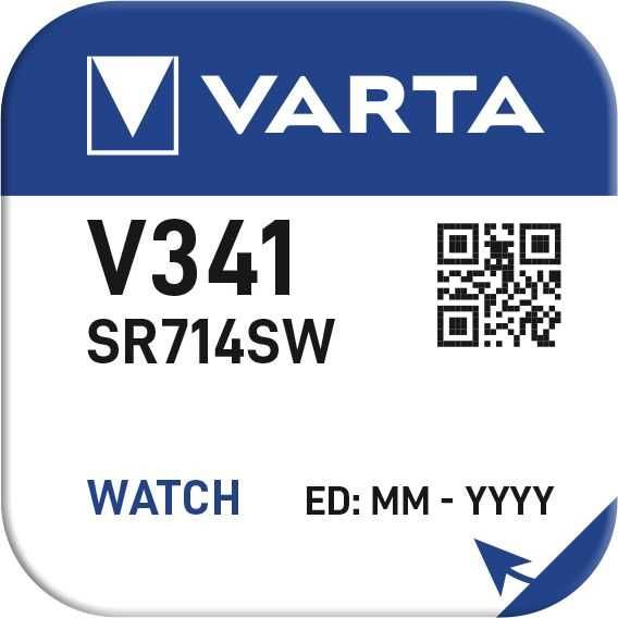 10er Packung Varta V341 Knopfzelle ersetzt 341, SR714SW Batterie