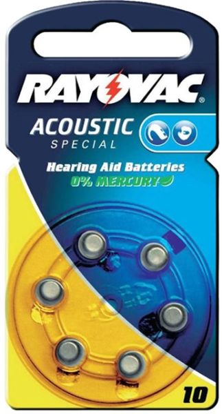 Rayovac Acoustic Special R10AE, Typ 10ZM Batterien ersetzt HA10, PR70, ZA10, ZL4