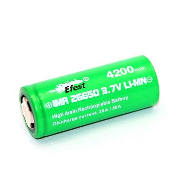 Efest IMR 26650 3.7V 4200mAh (Flat Top) 20A ungeschützt