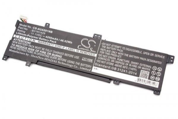 Akku ersetzt Asus B31N1429 passend für Vivobook A501L, K501U, K501L 4200mAh