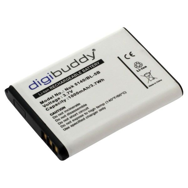 Akku passend für Nokia 3230, 5140i, 5300 XpressMusic 1000mAh