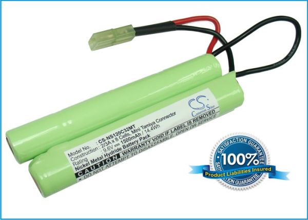 Akku passend für AIRSOFT GUNS G36, G3A4, M4A1 9,6V 1500mAh