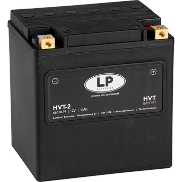 LP HVT-2 Motorradbatterie ersetzt 66010-97, HVT2, HVT-02, YTX30L 12V 30Ah