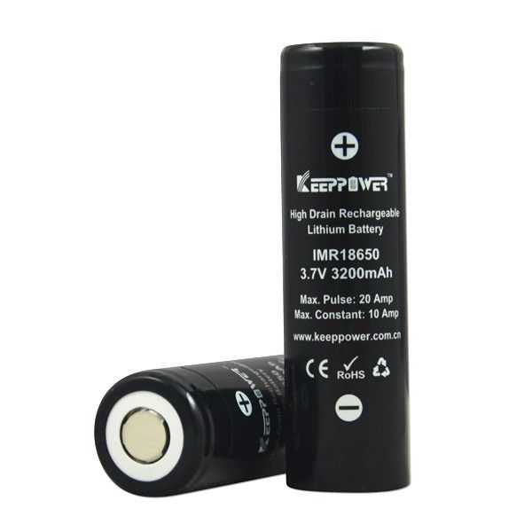 Keeppower IMR18650 3120mAh (Flat Top) 15A (ungeschützt)