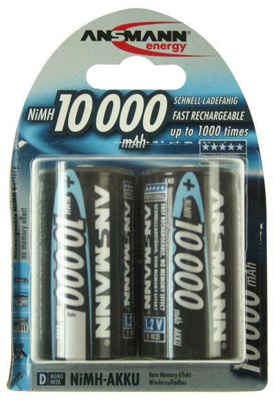 Ansmann Professional, Typ D, Mono, 10000mAh 2 Stück (5030642)