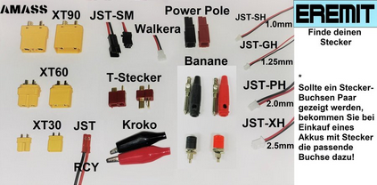 12V 2Ah 1x4 flacher LiFePO4 Akku mit BMS XT-30 Stecker