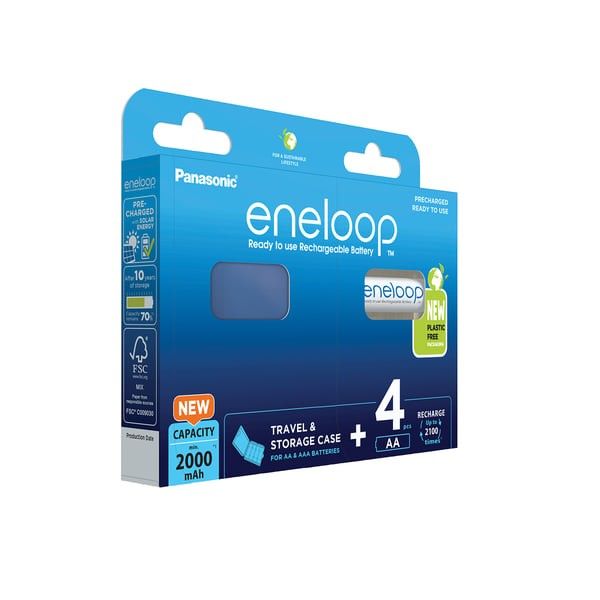 Panasonic Eneloop BK-3MCDE/4BE 4x Mignon Akku 2000mAh