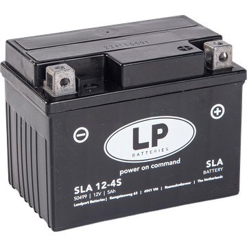 LP 12-4S SLA Motorradbatterie SLA12-4S, DIN 50499, 160002, 77311053000 12V 5Ah