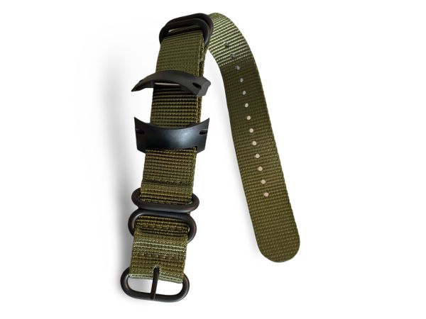 Nylon-Armband passend für Suunto D4, D4i Smartwatch, Tauchcomputer olive