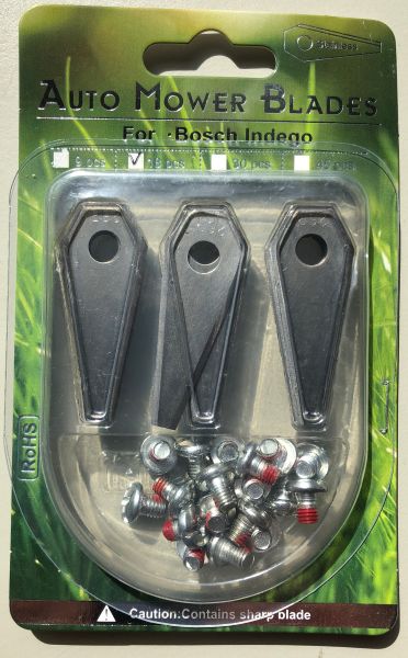 9x Ersatz Titan Messer passend für Bosch Indego 800, 1200 Connect, 1300