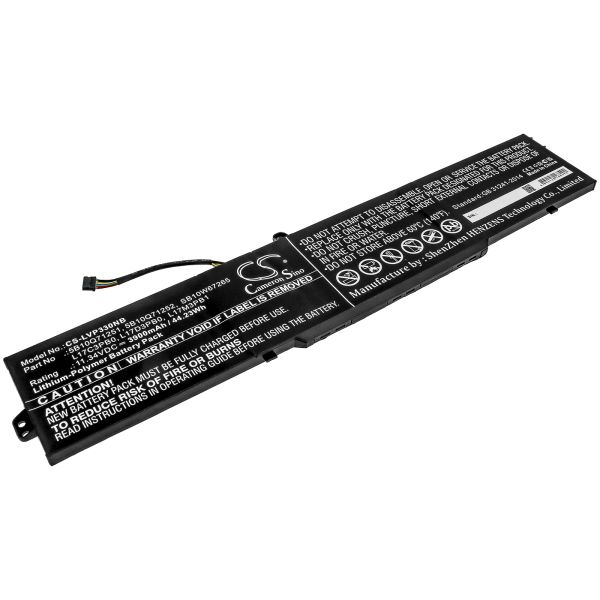 Akku ersetzt Lenovo 5B10Q71251, L17C3PB0 passend für IdeaPad 330-15ICH, -17ICH