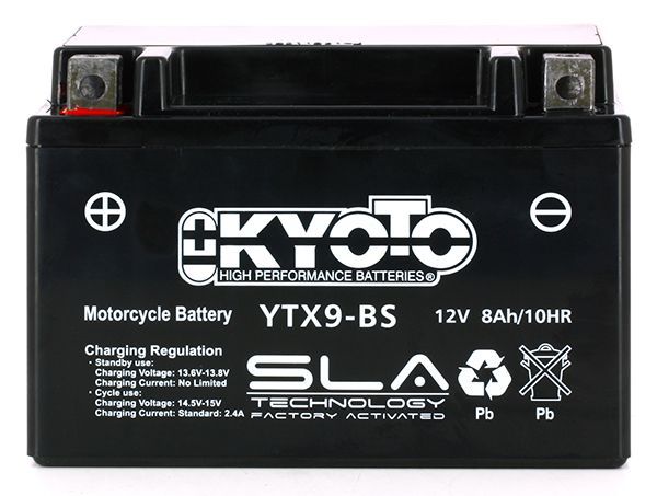 Kyoto SLA YTX9-BS, YTX9-4, GTX9-BS, 50812LF 12V 8Ah