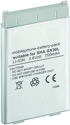 Akku passend für Sharp GX30, GX30c, GX30i, GX31, GX32 900mAh