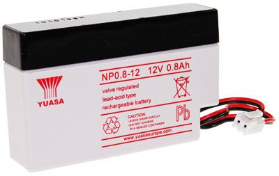 Long WP0.8-12S (NP0.8-12) Bleiakku, 12V 0.8Ah JST-Stecker