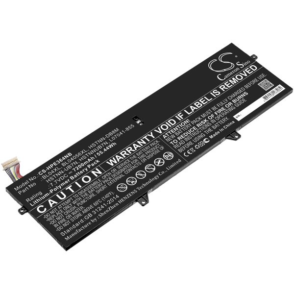 Akku ersetzt HP BL04XL, L07041-855, HSTNN-DB8M, HSTNNUB7N, HSTNN-UB7N 55Wh