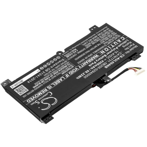 Akku ersetzt Asus C41N1731, 0B200-02940000 passend für GL504GS, G715GW 4300mAh