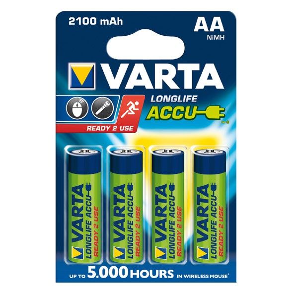 Varta 56706 Ready2Use 2100mAh Ni-MH AA Akkus