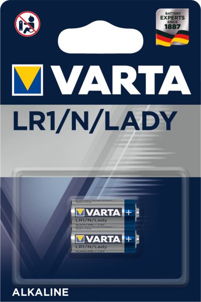 Varta 4001, LR1, Lady, N, MN9100 Batterien 2er Pack