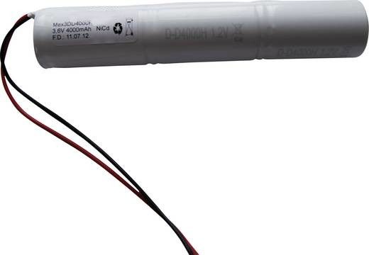 Säulen Akku für Notbeleuchtung 3.6V 4000mAh Ni-CD Hochtemperatur