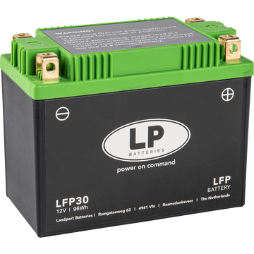 LP LFP30 LiFePo4 ersetzt 53030, HVT-07, YIX30L-BS, YB30CL-B, YTX30L-BS Batterie