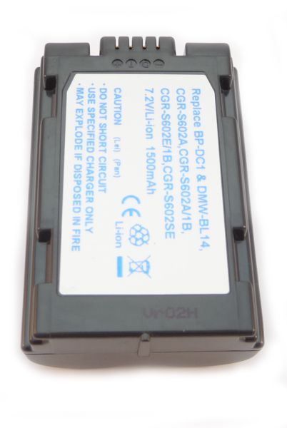 Akku ersetzt Panasonic CGR-S602, CGR-S602A, CGR-S602E, CGR-S602SE/1B 1620mAh