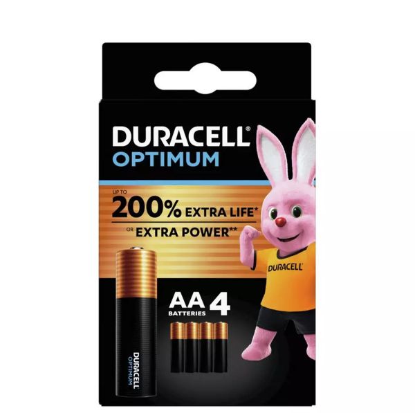 Duracell Optimum MN1500, AA, Mignon 4er Pack Batterien