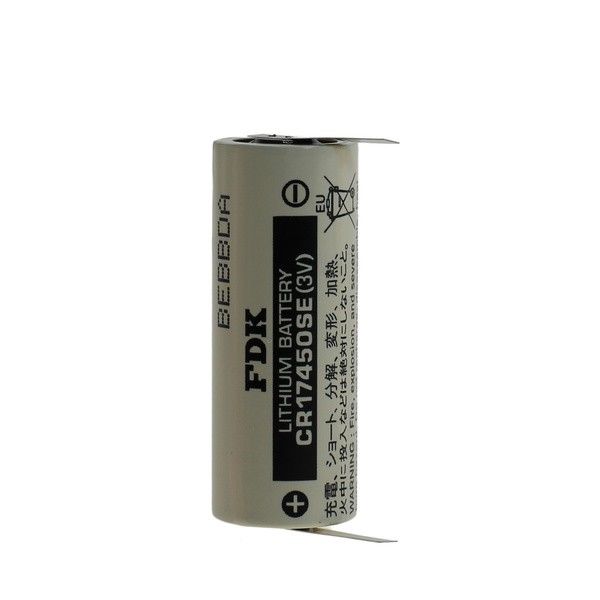 FDK Batterie CR17450SE-T1 Lithium 3V 2500mAh mit U-Lötfahne