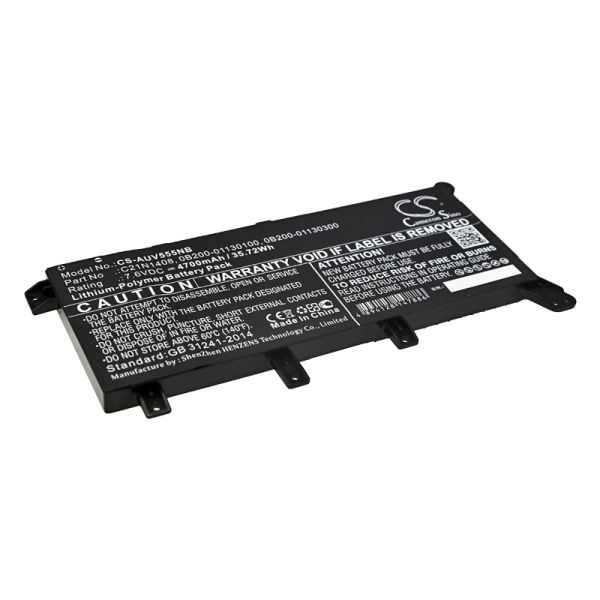 Akku ersetzt Asus C21N1408, 0B200-01130100 passend für A555LJ, VivoBook 4000