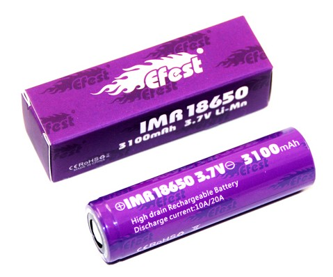 Efest IMR 18650 3100mAh 20A Akku (ungeschützt)