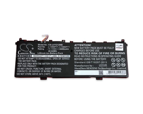 Akku ersetzt L13M6P71, L13S6P71 passend für Lenovo Yoga 2 13" 20344 4400mAh