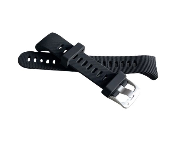 Silikon-Armband für Garmin Forerunner 45S schwarz 18mm breit