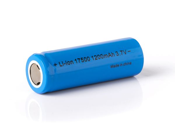 17500 3.7V 1200mAh Li-Ion Akku (FlatTop) ungeschützt