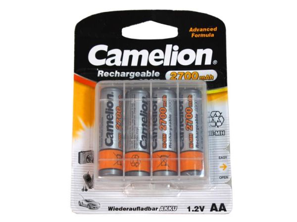 Camelion 2700mAh 4x AA, HR6 Akku mit Aufbewahrungsbox